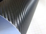 Čierna 3D karbónová fólia (veľká textúra karbónu)